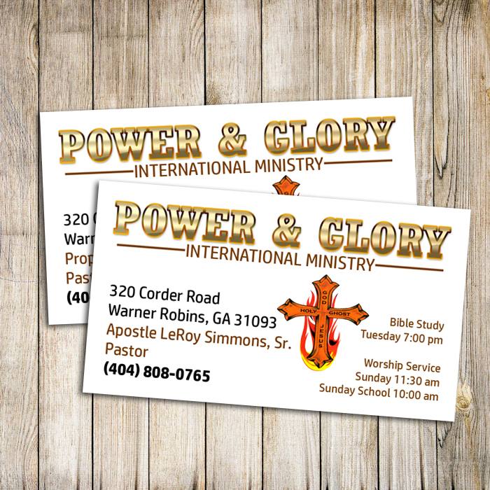 Church Ministry Business Cards