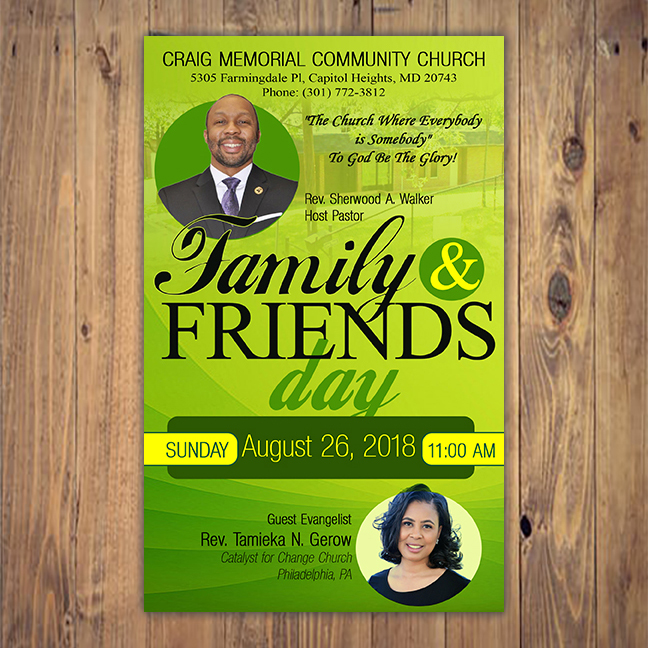 Family & Friends Day flyer A Plus Print Shop