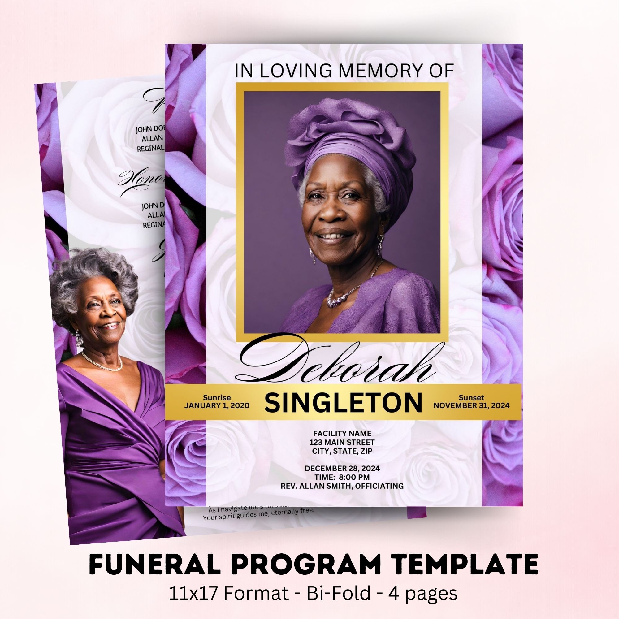 Funeral Program Background Funeral Program Template 23+ Free Word,